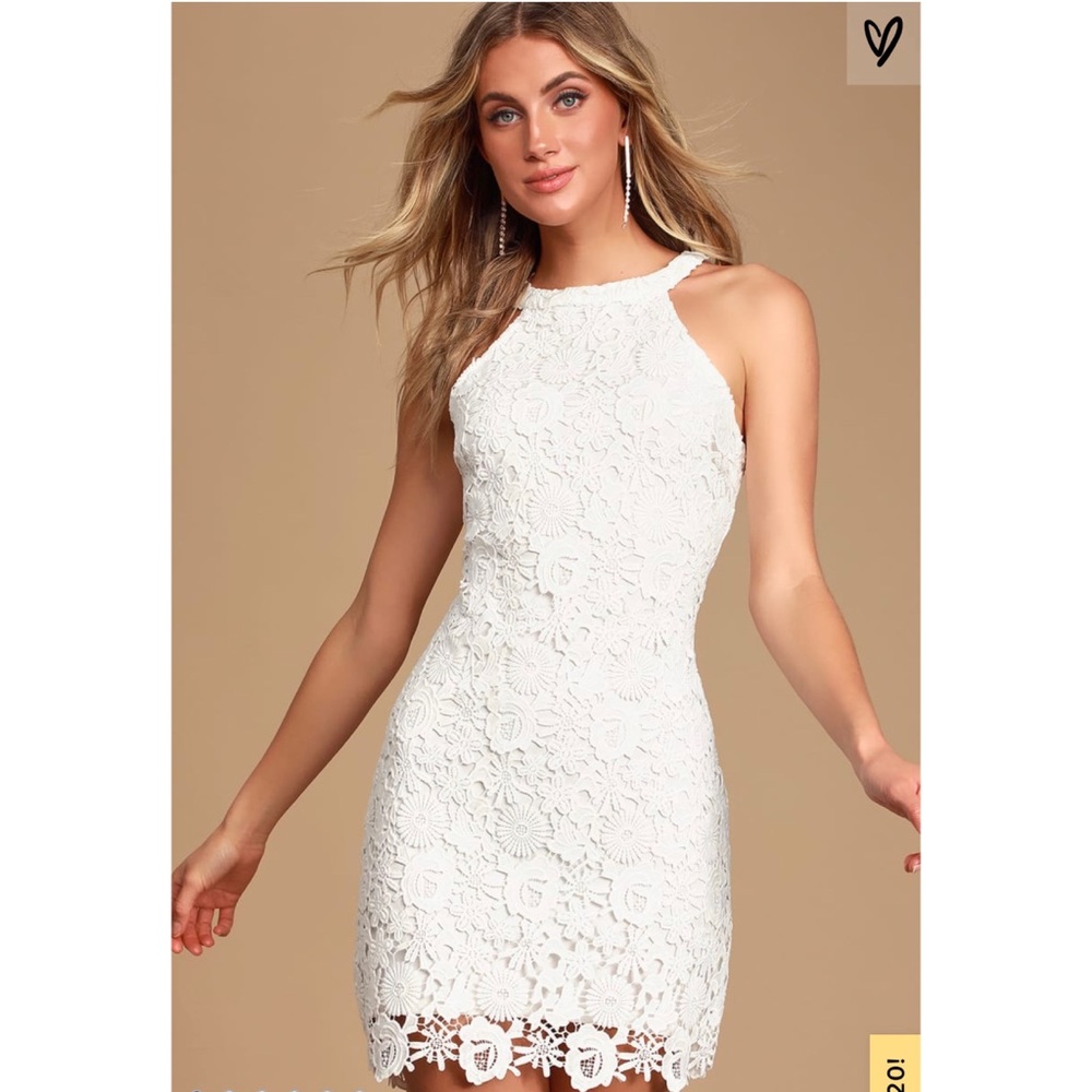 Love Poem Ivory Lace Mini Dress💕